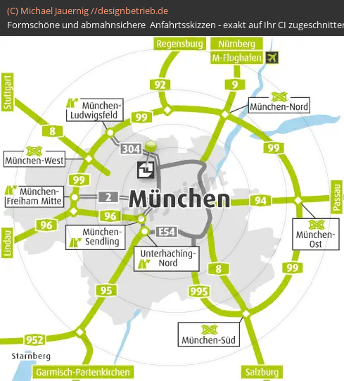 Anfahrtsskizzen München Übersichtskarte (343)