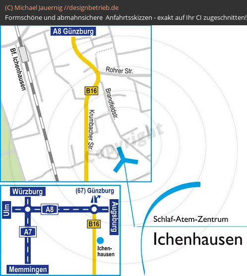 Anfahrtsskizzen Ichenhausen Kumbacher Straße (522)