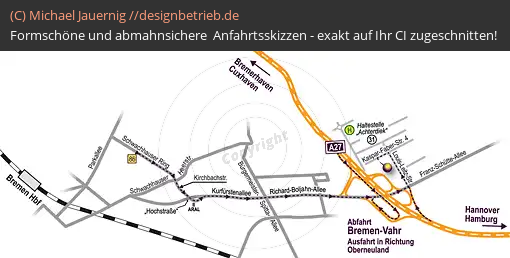 Anfahrtsskizzen erstellen / Anfahrtsskizze Bremen   Kleintierklinik Bremen GmbH